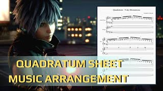 Quadratum/Shibuya (Yozora Data Greeting Stage Theme) Sheet Music Arrangement | KINGDOM HEARTS 3 OST