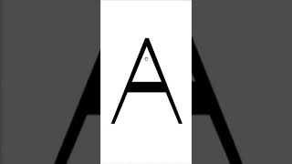 Creating 'A' in FontLab #Shorts