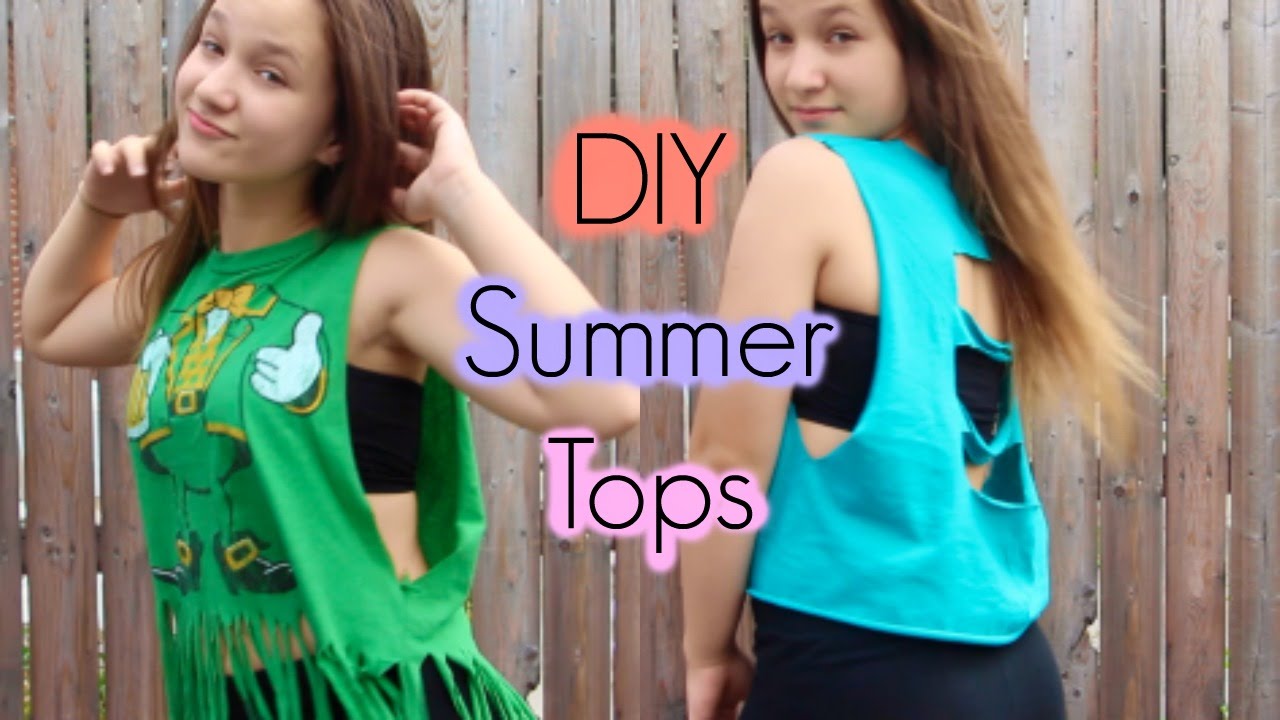 DIY Summer Tops - YouTube