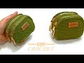 كروشيه محفظه بسوستتين سهله وبسيطه للمبتدئين crochet wallet