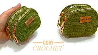 كروشيه محفظه بسوستتين سهله وبسيطه للمبتدئين crochet wallet