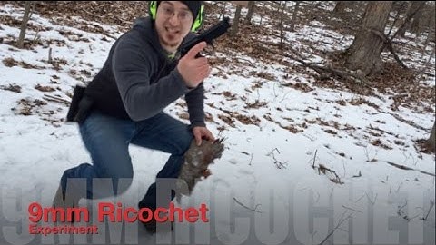 9mm Ricochet from shooting a rock fail