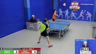 10:30 Рубцов Эдуард 1-3 Панюшкин Андрей   стол 4  ЮГ-1  25.04.22