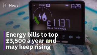 Energy price cap: Households face annual bills of more than £3,500 from October