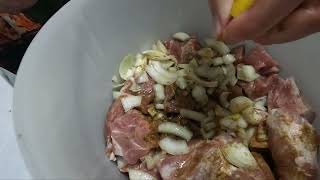 Вкусный шашлык.