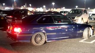 CRAZIEST CAR MEET ON LONG ISLAND! REVVING, BURNOUTS, AND POLICE EVERYWHERE!!!