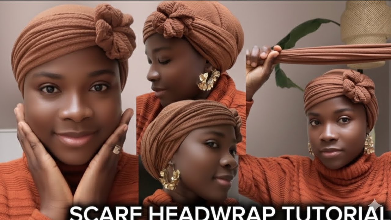 IF you’re struggling with your Head Wrap ( Wrinkle Scarf ), Try This || Turban || Scarf Tutorial 