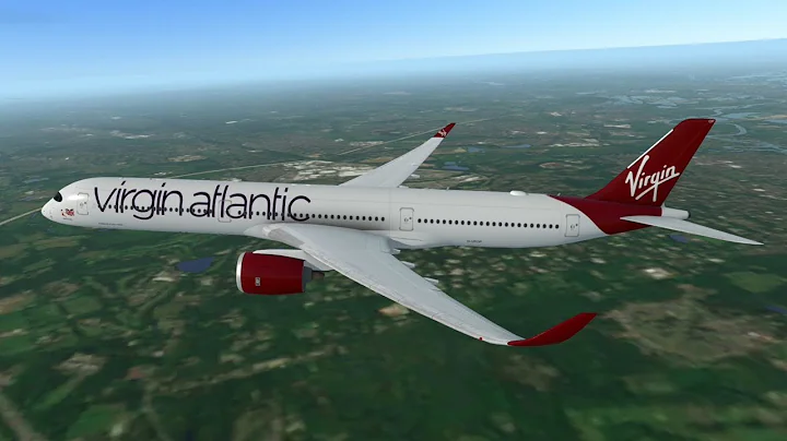 Virgin Atlantic AIRBUS A350-1000 Take off from London Heathrow Airport - Real Flight Simulator