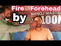 Fire Forehead Pain Relief Head, Body and hand massage by legendary Indian barber//asmr