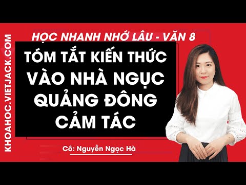 Video Tóm tắt kiến thức Vào nhà ngục Quảng Đông cảm tác -... - youtube