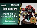 Peinture sur figurines [TUTO] : Peindre des gemmes/lentilles vertes