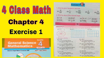 Class 4 Maths Chapter 4 Exercise 1 | Decimals | ilmi darasgah