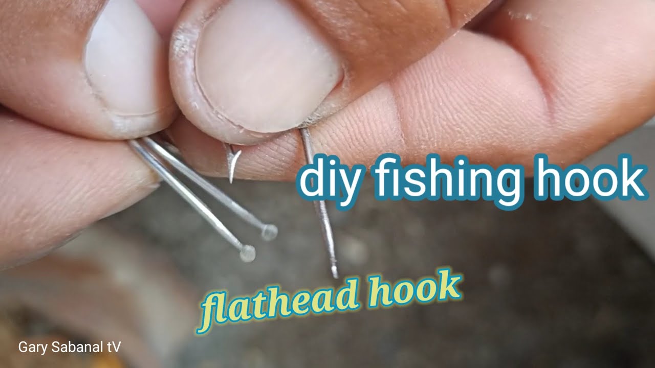 how to make flathead fishing hook (stainless steel) #diy