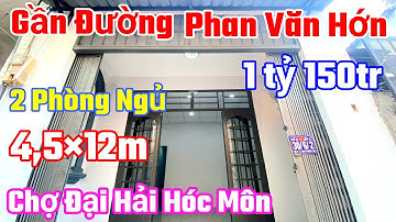 Chỉ 1ty.thôi.Dt 4,5×12m sát chợ Đại Hải đường Phan Văn Hớn Hóc Môn gần chợ Bà Điểm #nhahocmon