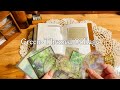 ASMR | 緑をテーマカラーにコラージュ#artjournaling 