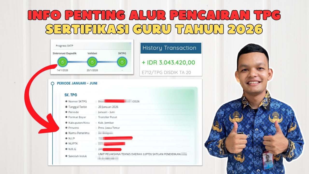 Info Penting Alur Pencairan TPG Sertifikasi Guru Tahun 2026