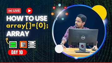 How to use Array using Assembly Language | Print a Array | Day 10