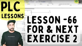 Lesson 66- PLC For and next instruction Exercise 2