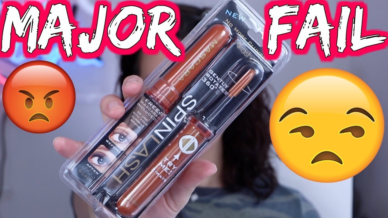MAJOR FAIL, TESTING A SPINNING MASCARA WAND... DO NOT BUY | Jordan Byers