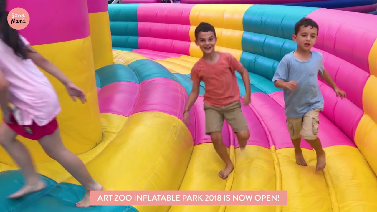 Art Zoo Inflatable Park 2018 Singapore: Fun for Kids of All Ages - YouTube