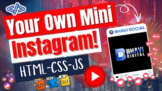 🚨 Build a Social Media App with HTML, CSS & JavaScript | Bhavi Social Tutorial #frontendprojects screenshot 4