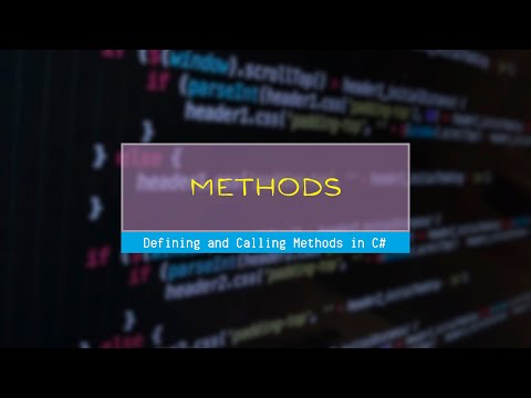 Defining and Calling Methods in C#