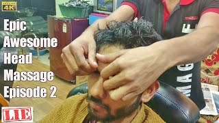 INTENSE SCALP FORE HEAD MASSAGE ASMR NO TALKING | INDIAN BARBER SALON ASMR