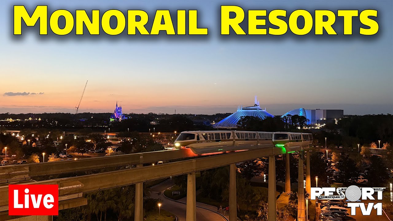 🔴Live: Magic Kingdom Monorail Resort Hopping - Walt Disney World Live Stream