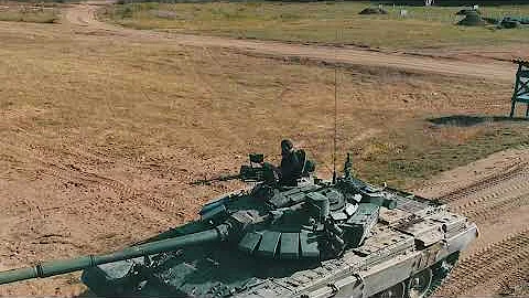 Shooting of T-72B3 tanks of the Airborne Forces