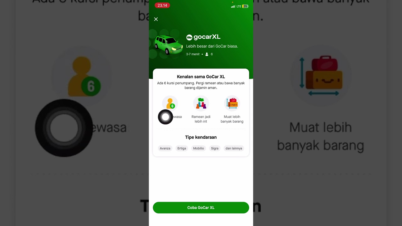 CARA PESAN OJEK MOBIL ONLINE "GOCAR" UNTUK 5-6 ORANG DI APLIKASI GOJEK | BAYAR PATUNGAN