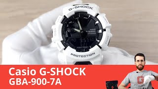Белоснежные G-SHOCK для спортсменов / Casio GBA-900-7A