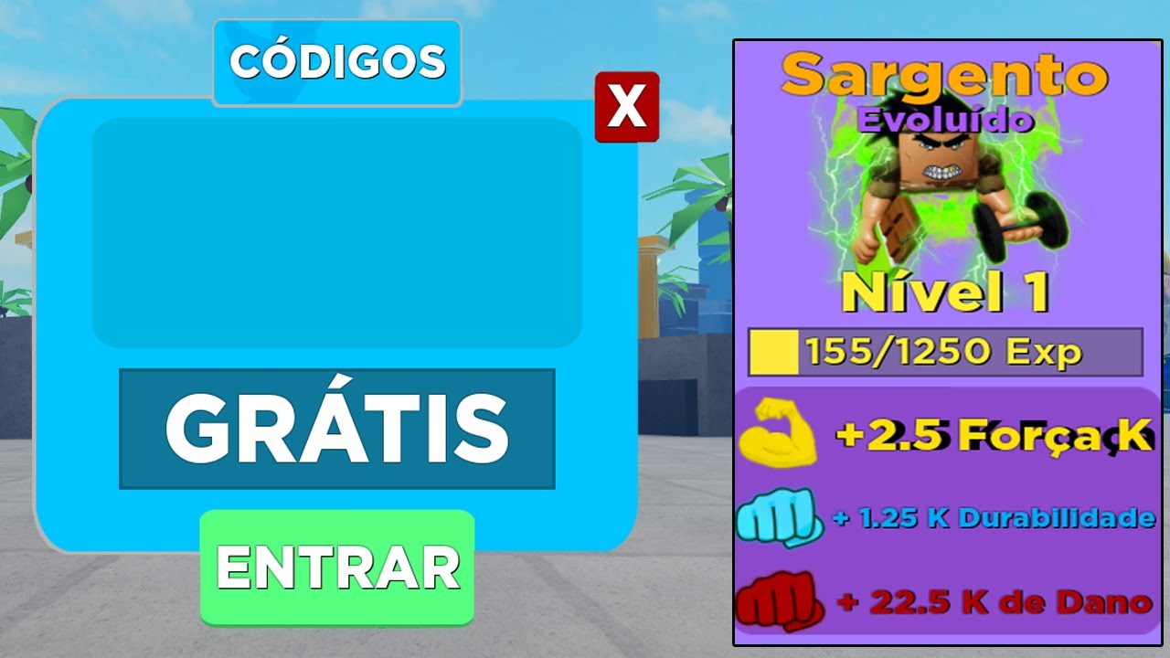 Roblox - Muscle Legends - Lista de códigos e como resgatá-los