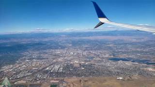 Landing in Denver with Awesome Downtown Fly Over View on 737900 4K UHD