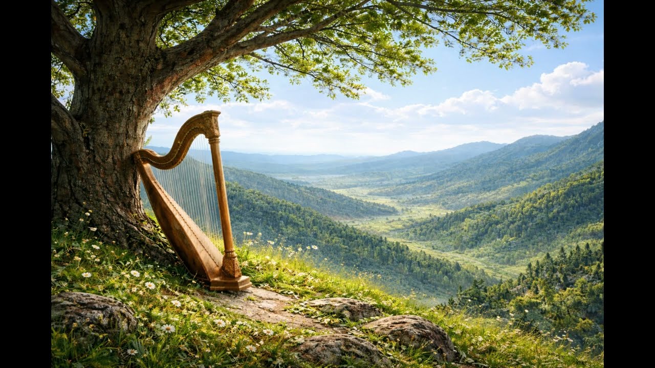 harp melody under the tree | Medieval Fantasy  Music and Relaxing Melodies