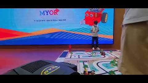 Vòng chung kết cuộc thi lập trình Robot Myor - Thí sinh Nguyễn Hồng Khải 9 tuổi- Giải