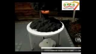 power man in DIY nuclear explosion mushroom cloud