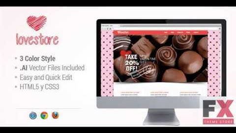 Preview LoveStore - One Page Muse Template TForest