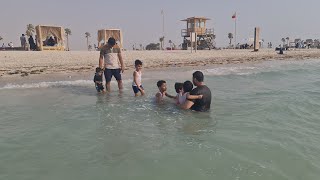 Weekend Enjoyed on the beach with Kids ⛱️ 😎 | Muhammad Zeeshan and Musa