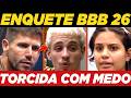 NINGUÉM IMAGINAVA: Enquete QUEM VAI SAIR DO BBB 26 ? VOTALHADA - Juliano, Jonas ou Gabi? Paredão BBB