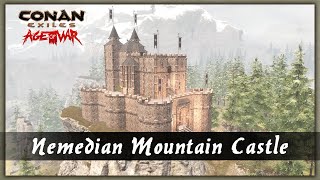 HOW TO BUILD A NEMEDIAN MOUNTAIN CASTLE [SPEED BUILD] - CONAN EXILES
