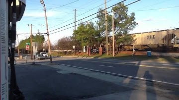 CSX Unit Grain Train in East Point, GA 2/5/12