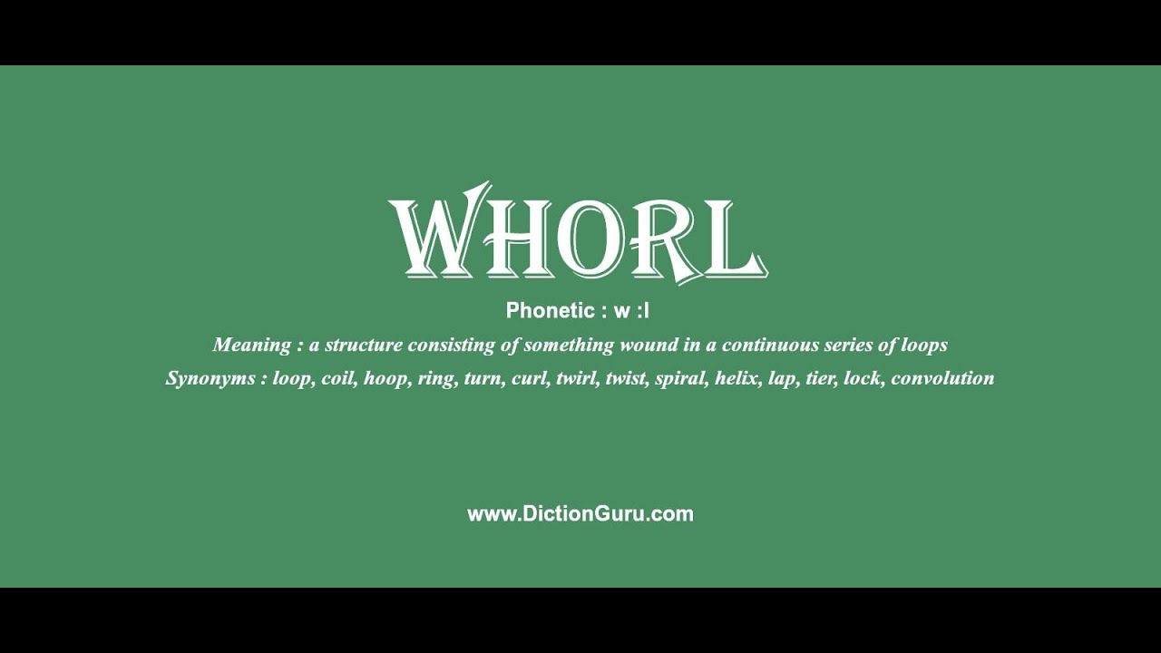 whorl: How to pronounce whorl with Phonetic and Examples - YouTube
