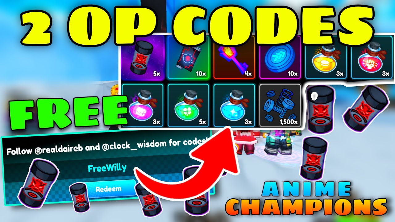 *2 NEW OP CODES* Delay Christmas Update In Anime Champions Simulator ...