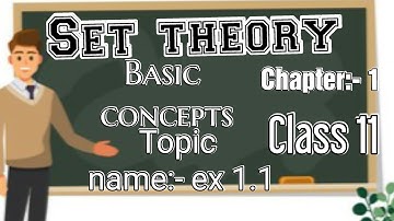 Set theory chapter 1 lecture no (6)  k c Sinha topic name - Exercise :- 1.1#settheory