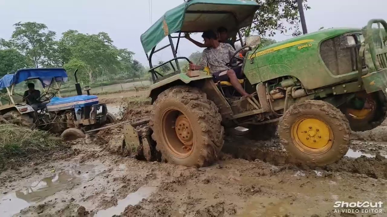 😍😍Aaj पॉवरट्रैक Ko khinchne aaya tha 😅😅जॉन डियर खींचना आया था💀💀💀