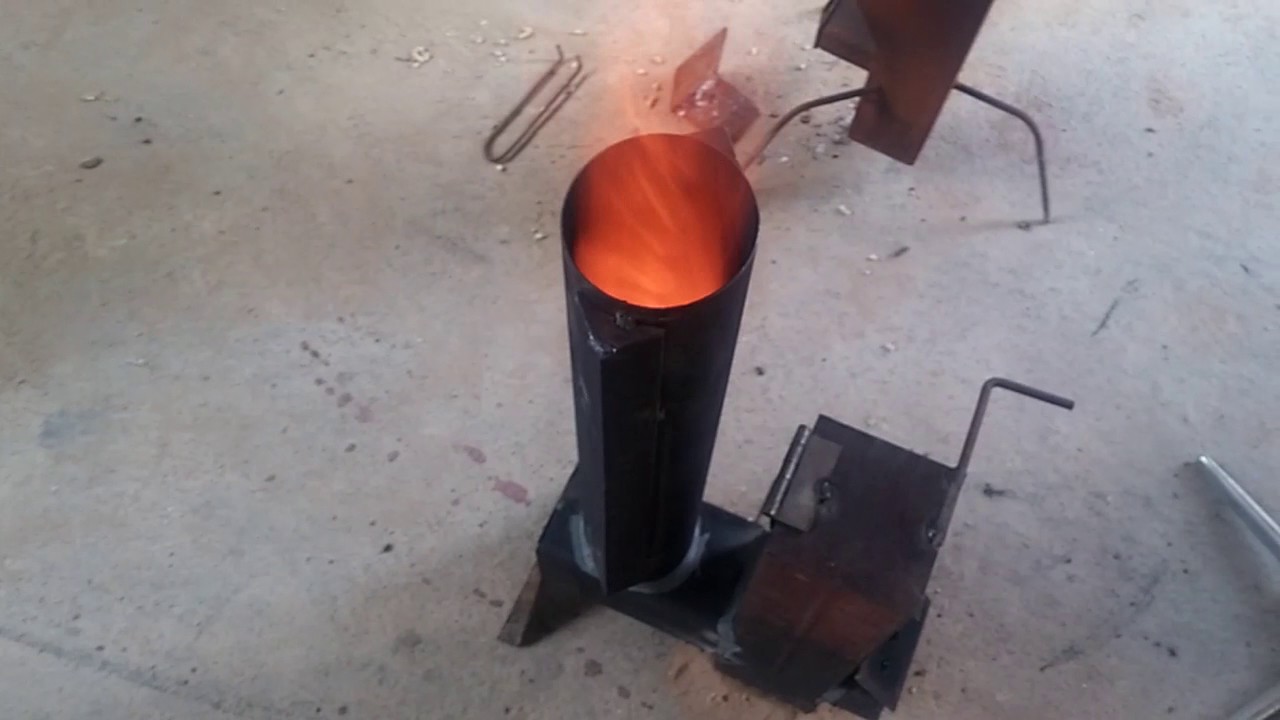 Vortex rocket stove VS non vortex rocket stove YouTube