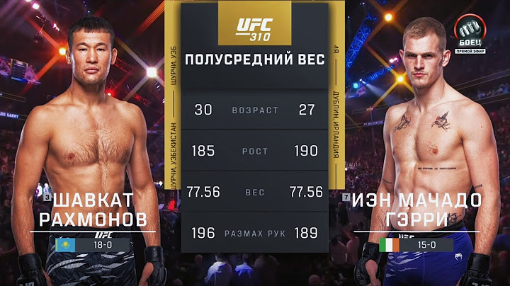 Шавкат Рахмонов VS Иэн Мачадо Герри: Полный бой UFC 310