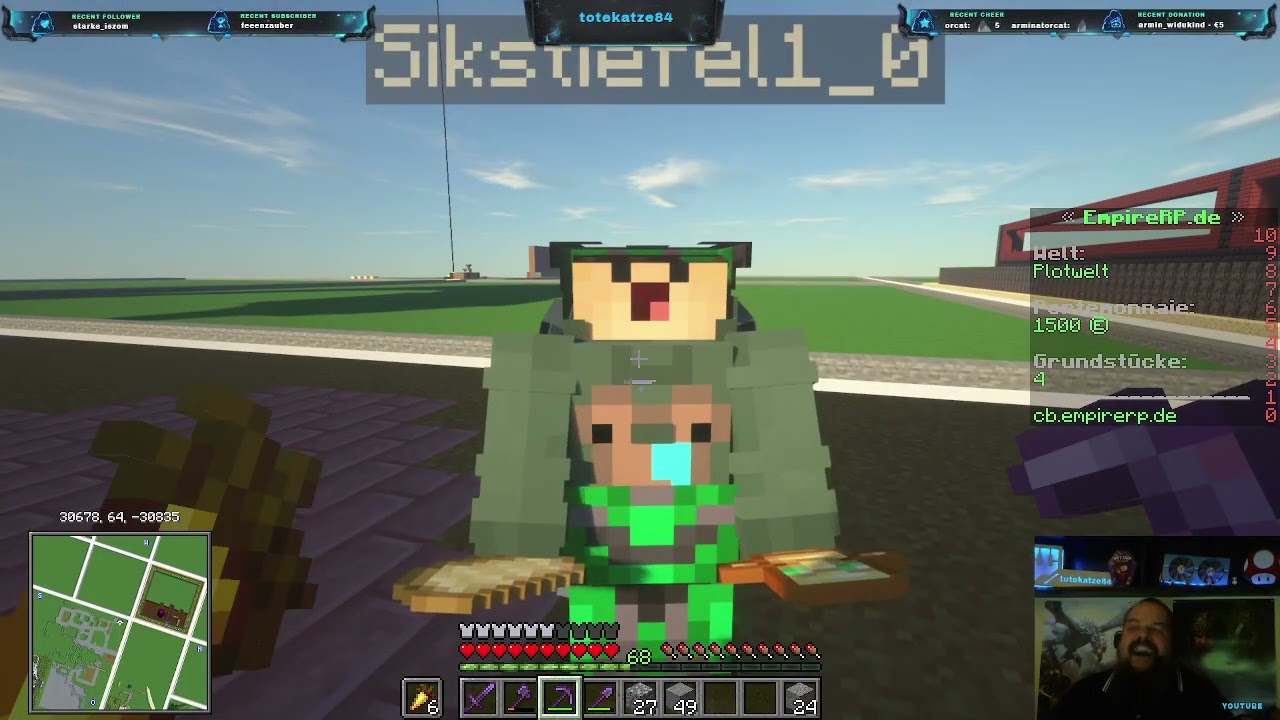 Nachts schleicht die Gadse übern Server / Bauen-craften-farmen...Minecraft halt^^ / cb.empirerp.de