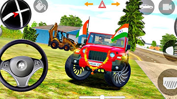 Doller song Modified Mahindra Red Thar 😈 Indian Car Simulator 3D Gameplay Part-26