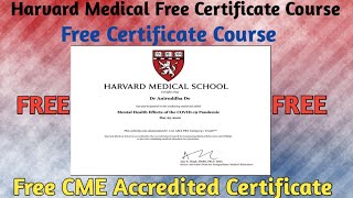 international Certificate! Harvard Certificate ! Harvard Medical School | International Quiz